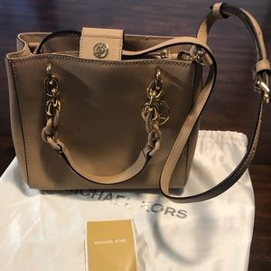 Michael Kors Cynthia Leather Satchel